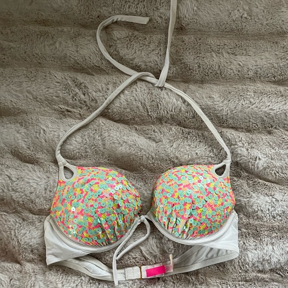 36B push up sequin Victoria’s secret bikini top - Picture 1 of 3